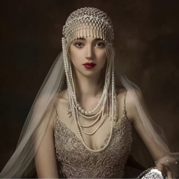 Juliet’s Secret | 2-Piece Vintage Pearl Bridal Set (NWT) - Picture 3 of 7